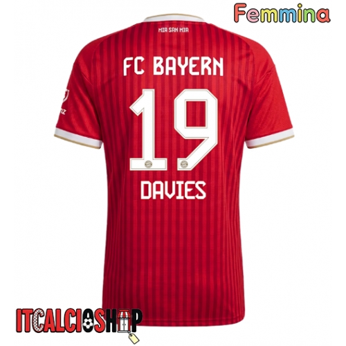 Bayern Munich Alphonso Davies #19 Prima Maglia Femmina 2026-27 Manica Corta